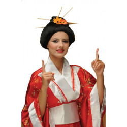 Περούκα Γκέισα  - Αυθεντικό Ιαπωνικό Στυλ - Ιδανική για Θεματικά Πάρτι και Εκδηλώσεις
