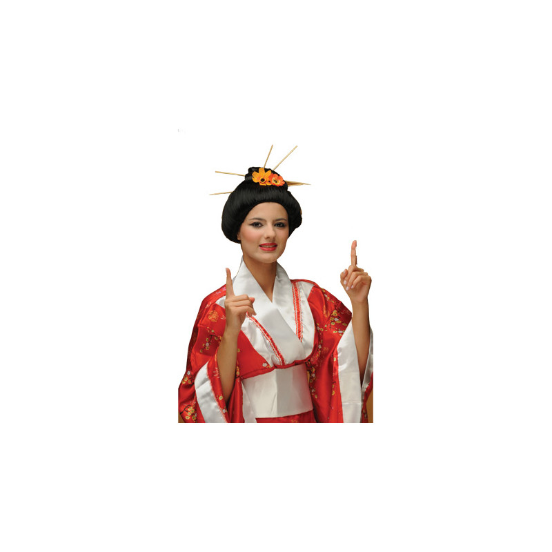 Περούκα Γκέισα  - Αυθεντικό Ιαπωνικό Στυλ - Ιδανική για Θεματικά Πάρτι και Εκδηλώσεις