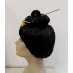 Geisha Theatrical Wig - Authentic Japanese Elegance - Ideal for Parties & Events